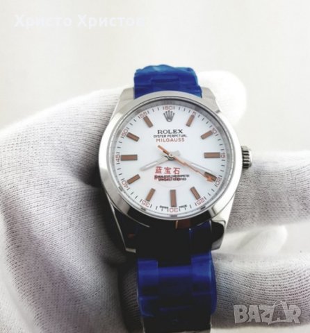 Мъжки луксозни часовници Rolex  Milgauss, снимка 3 - Мъжки - 41697840