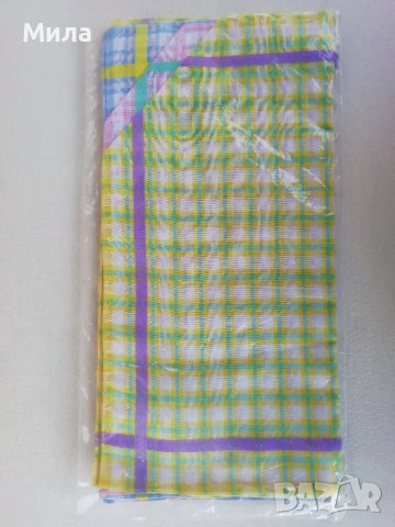 Нов комплект 12 носни кърпички,100% памук,30/30 см