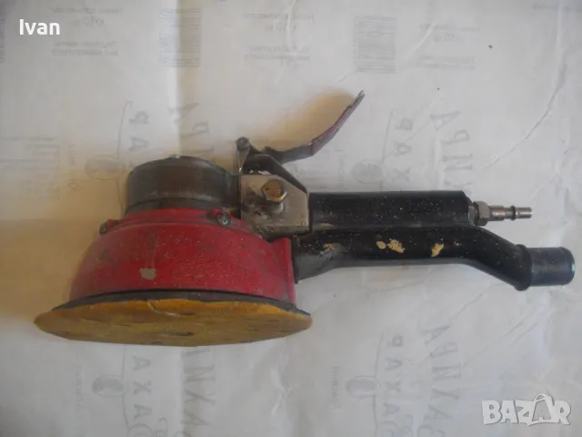 ф150мм Голям Масивен ПНЕВМАТИЧЕН ЕКСЦЕНТЪР ВИБРОШЛАЙФ ВИБРАЦИОНЕН РОТАЦИОНЕН Отличен ПРОФЕСИОНАЛЕН, снимка 10 - Други инструменти - 47518952