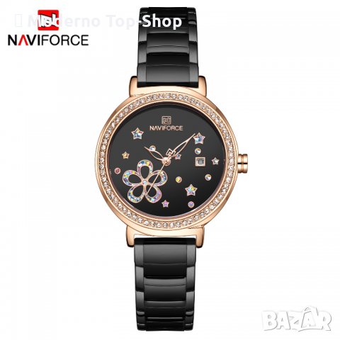 Дамски часовник NAVIFORCE Oculus Black/Gold 5016 RGB., снимка 2 - Дамски - 34738926