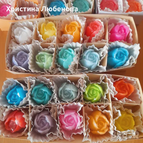 Кутии с глицеринови сапунчета , снимка 13 - Изкуствени цветя - 48733848