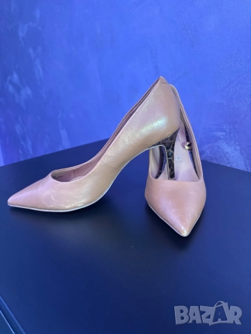 Next обувки на висок ток в цвят карамел, размер 36.5, снимка 5 - Дамски обувки на ток - 52319580