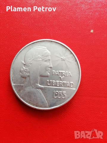1 песо 1935 Куба 