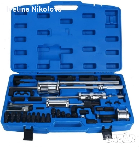 Комплект обратен чук за вадене на дюзи 40 части, снимка 12 - Куфари с инструменти - 52492534