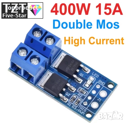 Модул за обръщане на полюсите на DC мотор , снимка 3 - Друга електроника - 52723912