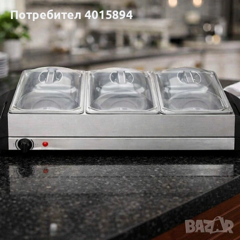 Електрически нагревател за бюфет 2 в 1 - винаги топла храна, снимка 5 - Друго търговско оборудване - 53830856