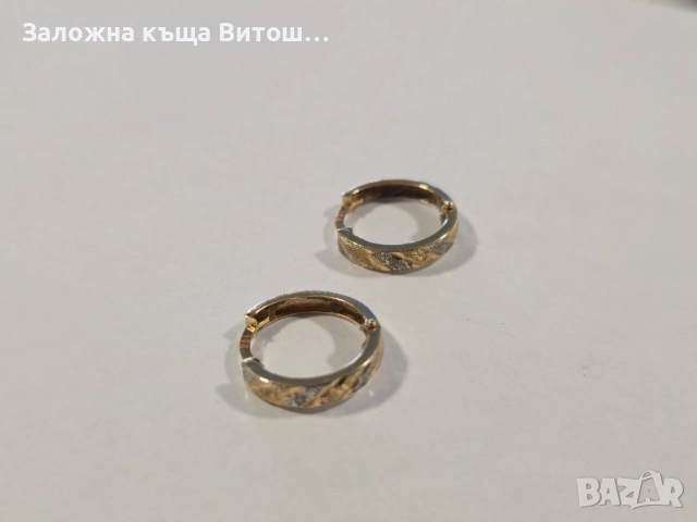 Златни обеци 14й 1.7гр. , снимка 3 - Обеци - 51691478