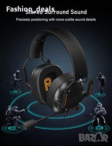 Нови сгъваеми геймърски слушалки с микрофон с шумопотискане/Лаптоп Игри , снимка 2 - Слушалки и портативни колонки - 41361350