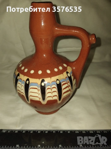 Продавам керамична троянска стомна за вино и ракия, снимка 2 - Прибори за хранене, готвене и сервиране - 53223445