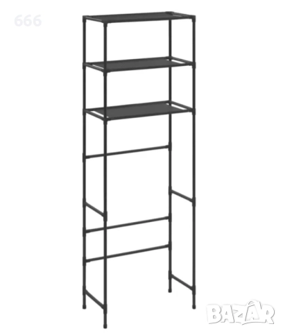 Рафт за тоалетна с 3 рафта, 53x28x169 см, снимка 9 - Други стоки за дома - 52618555