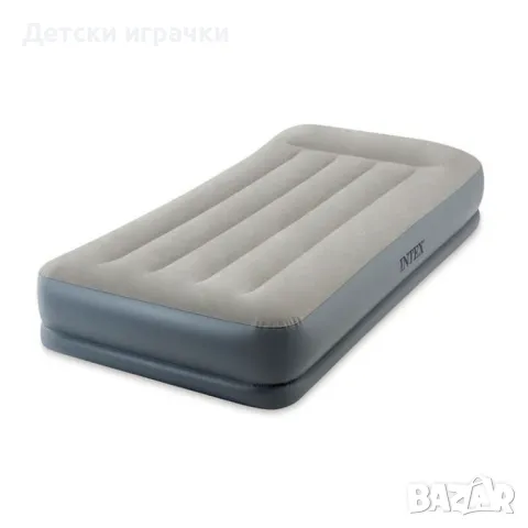 Надуваем матрак дюшек, 191x99x30см, INTEX Pillow Rest Mid-Rise Airbed, с помпа , снимка 4 - Надуваеми легла - 50075946