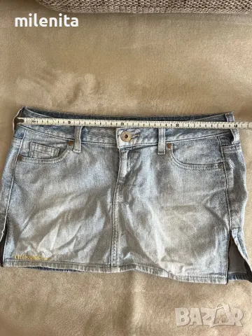 Къса оригинална дънкова пола на Guess/Гес-26номер, снимка 4 - Поли - 50296268