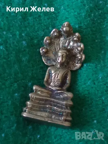 Стара ТИБЕТСКА БРОНЗОВА ФИГУРКА БУДА със ЗМИЙСКИ БАЛДАХИН МИНИАТЮРА За КОЛЕКЦИЯ 44109, снимка 14 - Колекции - 46961467