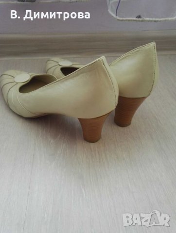 Официални дамски кожени обувки, 40 номер, снимка 3 - Дамски елегантни обувки - 34474430