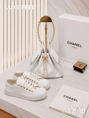 Chanel 🤍Дамски Кецове , снимка 5 - Кецове - 55710405