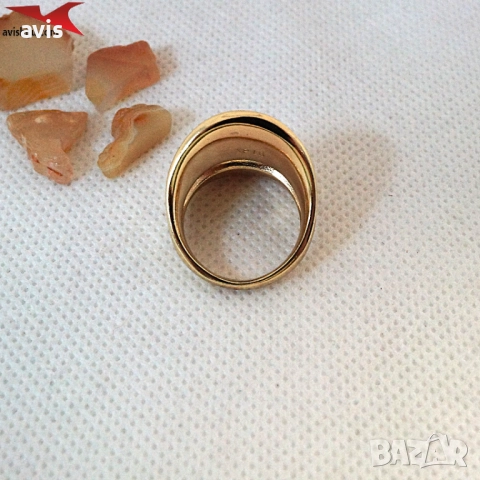 Пръстен с 14К златно покритие 224833, снимка 2 - Пръстени - 52910009