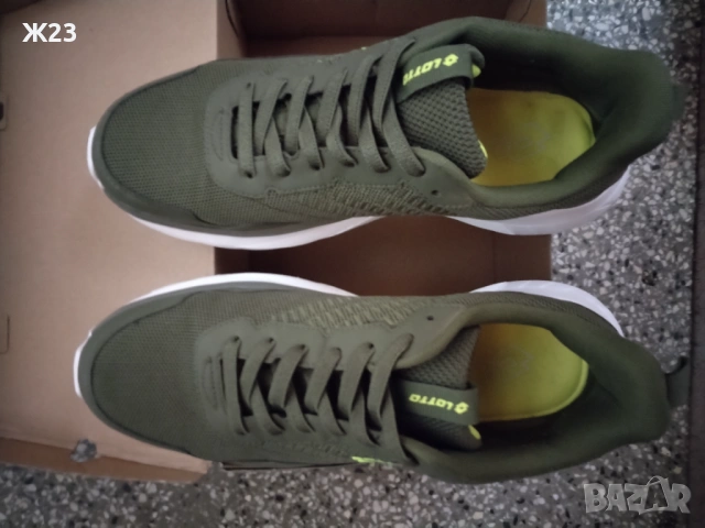 Мъжки спортни маратонки LOTTO – зелени, размер 44 EU , снимка 5 - Маратонки - 53292163
