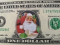 RARE. USA ONE DOLLAR SANTA CLAUS UNC , снимка 2