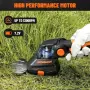 Акумулаторна ножица DOVAMAN GS03C 7,2 V за трева с телескопична дръжка и колела, снимка 3