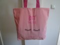 Нова розова плажна / пазарска чанта "Lancome" / Ланком, шопинг, дамска, чантичка, торба, плаж, пазар, снимка 4