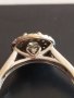 Златен пръстен от бяло злато с диаманти, снимка 4