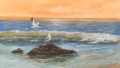 Море и чайки маслена картина , снимка 1