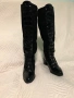 Елегантни дамски ботуши (лак и велур), снимка 1
