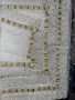Италиански луксозен комплект за дома – покривки с дантели и златисти детайли, снимка 2