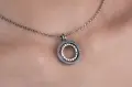 Колие на Пандора с въртящи рингове и сърца , снимка 1