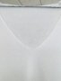Млечнобяла блуза кежуал с V деколте, снимка 7