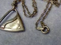 ПРЕКРАСЕН СРЕБЪРЕН МЕДАЛЬОН с КРАЛСКИ СЕДЕФ ЦИРКОН и СРЕБЪРЕН ЛАНЕЦ РОДИРАНО СРЕБРО 925 ПРОБА 49774, снимка 7