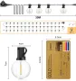Светлинна верига 30 метра, 46 крушки, дистанионно, топло бяла FGRYB, снимка 5