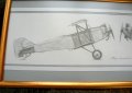 Рисунка с български самолети ДАР-1 и ДАР-1А . Худ.  Мартин Гергински ., снимка 3