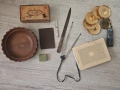 ГОЛЯМ ЛОТ - Стар нож,стари ножове,нож за писма,кутия за бижута,дърворезба,Киндер и др. !, снимка 1