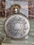 Антикварен механичен джобен сребърен часовник Swiss Galonne 800 silver , снимка 10