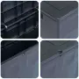vidaXL Градинска кутия за съхранение, 320 л, черна, снимка 6