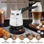 Електрическо джезве 600W – 500 мл, стъклен корпус и 360° въртяща се основа, снимка 2