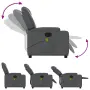 vidaXL Масажен наклоняем стол, сив, изкуствена кожа, снимка 8