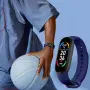 Спортна bluetooth смарт гривна с крачкомер, мониторинг на пулс и кислород в кръвта - ЧЕРЕН, снимка 9