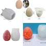 Силиконов молд Цяло яйце Великденски 3D яйца различни видове , снимка 1