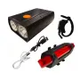 Комплект USB LED фар и стоп за велосипед, снимка 1