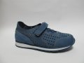 №27 Спортни детски обувки PONKI естествена кожа синьо, снимка 1 - Детски обувки - 39250629