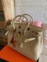чанта Ермес Биркин 35см*Hermès Birkin 35 White Clemence Gold Hardware, снимка 7