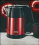 Електрическа кана Rosberg R51230S, 1500W, 1.8л., Корпус неръжд. стомана, Черно с червено , снимка 2