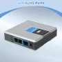 VOIP телефонен адаптер за глас през IP, VOIP шлюз с 2 порта Интернет телефонен адаптер RJ45 мрежов и, снимка 4