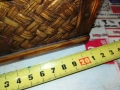 КРАСИВА ПЛЕТЕНА КУТИЯ ОТ ЕДНО ВРЕМЕ 0109252037LCHERY, снимка 8