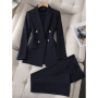 елегантен дамски комплект сако и панталон , снимка 1 - Костюми - 44663405