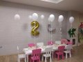Рожден ден на тема лебед с акценти златни рози - арка с балони -  украса в град Варна., снимка 14