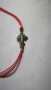 Гривна против уроки. гривничка от червен конец и сребърни елементи пробва 925, снимка 8