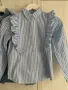 Дънкова риза и риза на райе 9-10 год., снимка 2